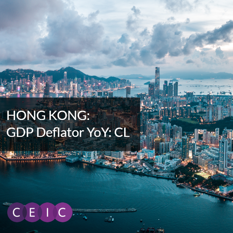 CEIC Data - Hong Kong GDP Deflator: YoY: CL