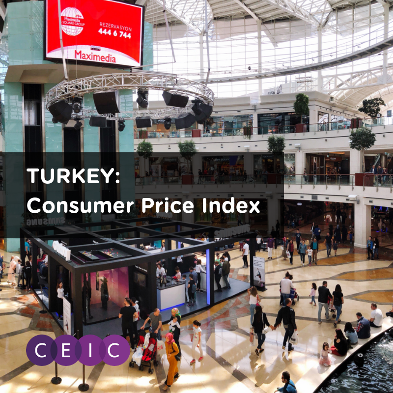 Turkey's Consumer Price Index (CPI) saw an increase between the months of October and September 2018.