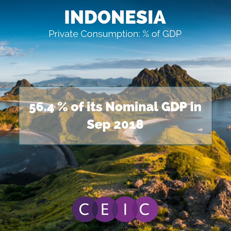 CEIC Data -Indonesia Private Consumption: % of GDP