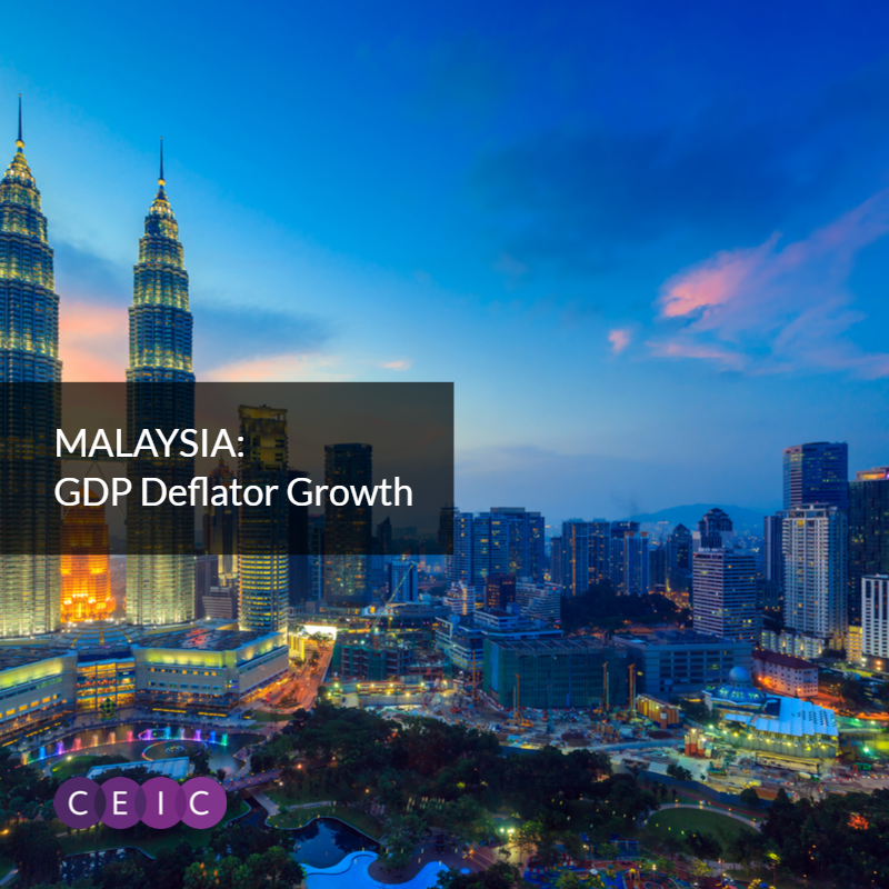 CEIC Data - Malaysia GDP Deflator Growth