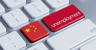 China's unemployment rate up to April 1st 2020
