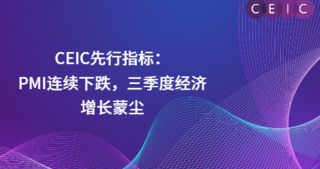 CEIC先行指标：PMI连续下跌，三季度经济增长蒙尘