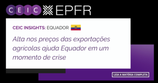 Alta nos preços das exportações agrícolas ajuda Equador em um momento de crise