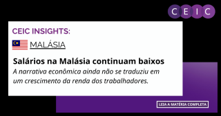Salários na Malásia continuam baixos, apesar de alguns pontos de destaque 