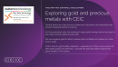 Exploring Gold & Precious Metals commodities intelligence with CEIC 